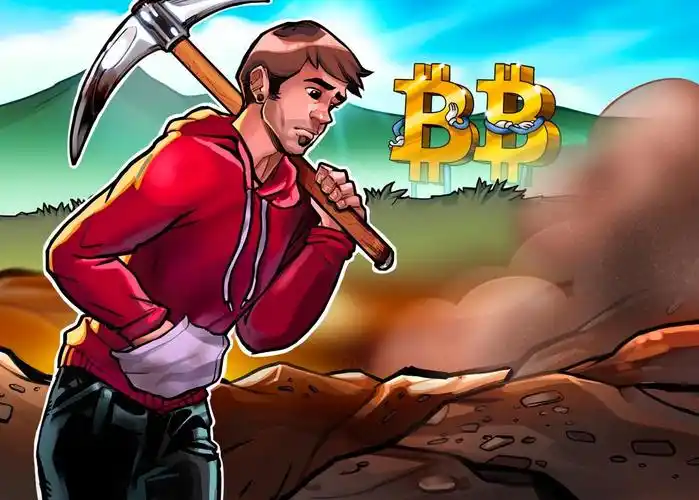 Professional miner at work