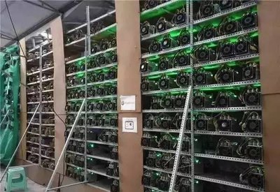 A modern mining farm equipped with advanced machines