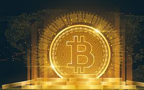 A powerful Bitcoin mining rig in action, symbolizing the predicted efficiency gains for BTC in 2025